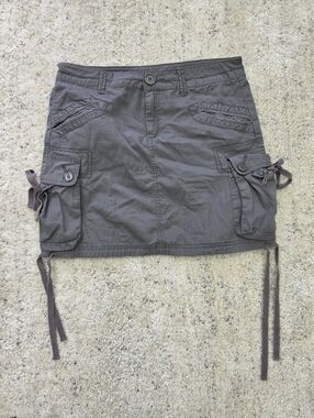 Prana Casual Cargo Pocket Mini Skirt in Taupe Size 6